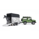Land Rover + Pferdeanhänger und 1 Pferd