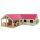 Kidsglobe Pferdehof (4 Boxen und Lager) 1:24 pink
