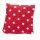Wichtelzubehör: Kissen, rot mit weißen Punkten 2,8 x 2,8 cm